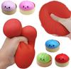 Гигантская блестящая пельмешка Squishy, Мега радужные пельмешки, Милая игрушка-антистресс с коробкой-пароваркой, Мягкое тесто для сжатия и снятия стресса для взрослых