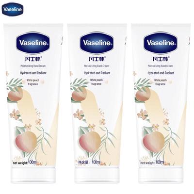 Набор увлажняющих кремов для рук Vaseline с ароматом персика (3x100мл)