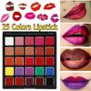 Lip Palette Waterproof Long Lasting Pigment Black Purple Nude Lip Makeup Palette Professional Cosmetic Tools 25 Colors Lipstick, 15 Colors, 1 Piece