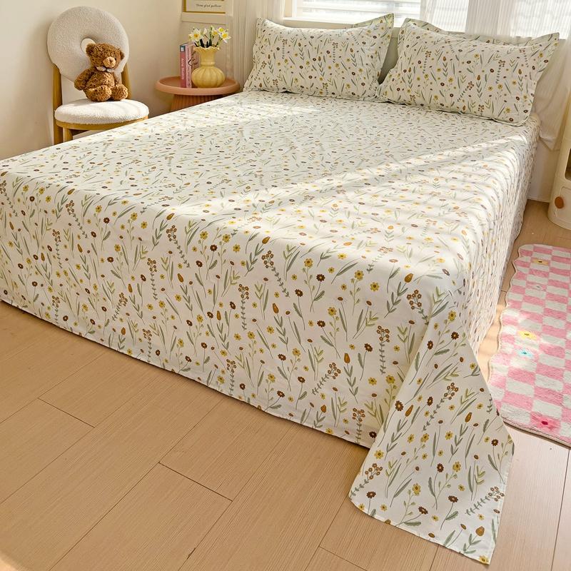 100% хлопок простыня наволочка цветочный стиль простыня комплект постельного белья не вызывает раздражения кожи взрослые дети простыни roupa de cama