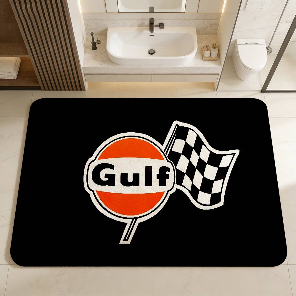 G-Gulfs Racing Logo Entrance Door Mat Nordic Style Home Doormat Bathroom-Toilet Mats Bedroom Hotel Decor Mat