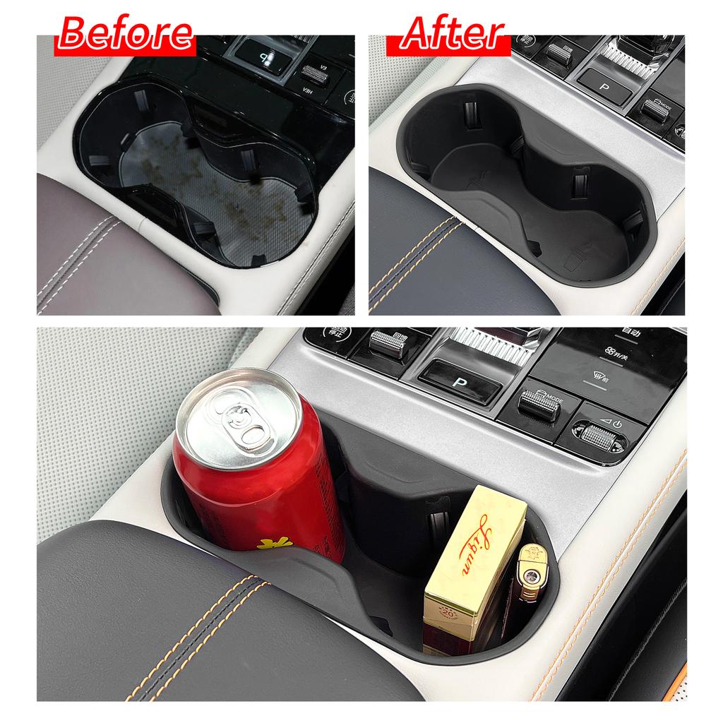 Для BYD Seal U Sealion 6 Song Plus EV/DMI 2025-2025 Подстаканник Лоток для хранения Амортизирующий TPE Организация