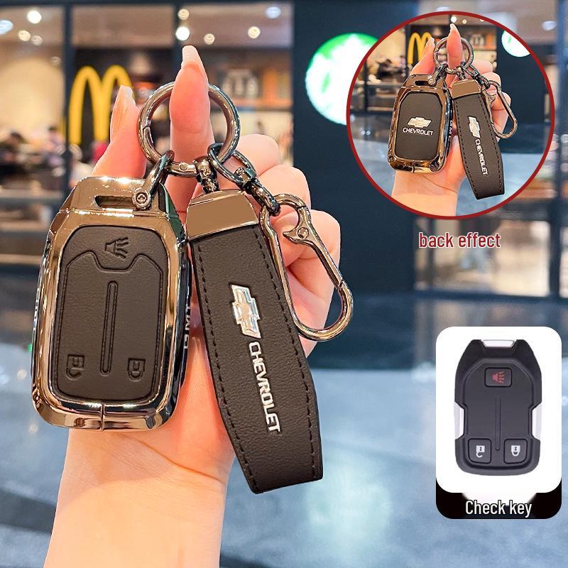 Чехол для ключей Chevrolet K5 Trax Cruze - Звезда Milesuo Металлическая пряжка Оболочка с полным покрытием