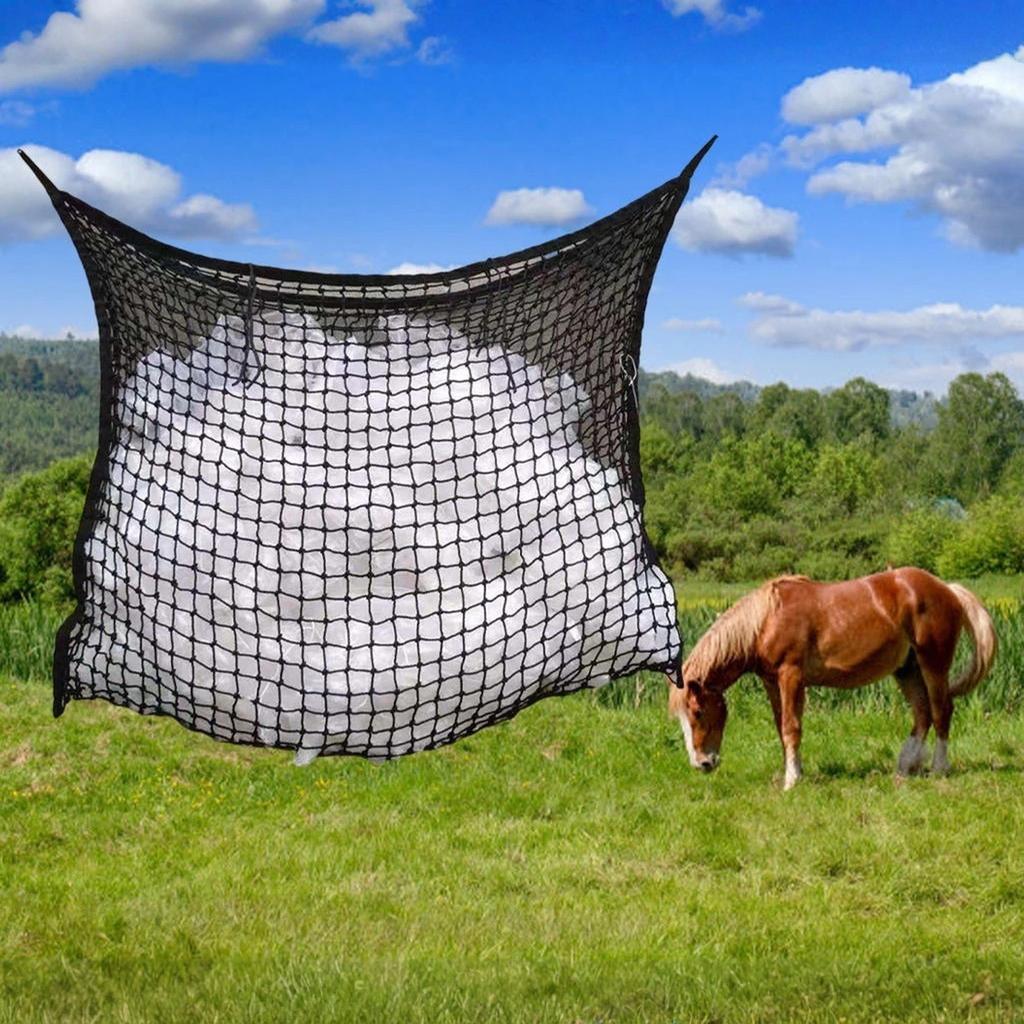 Multipurpose Mesh Feeding Net for Horses Hanging Straw Net for Training Centers and Event JOME