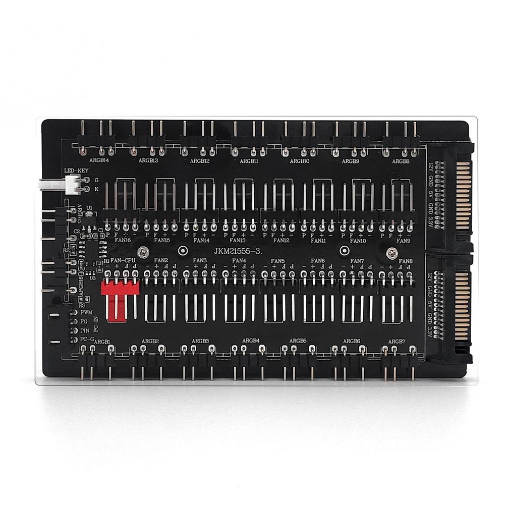 4-контактный PWM и 5 В 3-контактный ARGB многопортовый разветвитель ARGB и PWM хаб 10/16-портовый хаб для корпусных вентиляторов адаптер Cooler Master питание SATA