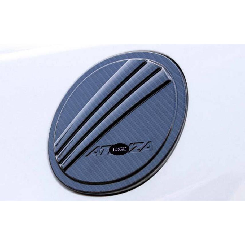For Mazda 6 Atenza 2018-2022 Carbon Fiber Exterior Fuel Tank Cap Cover Trim 1pcs