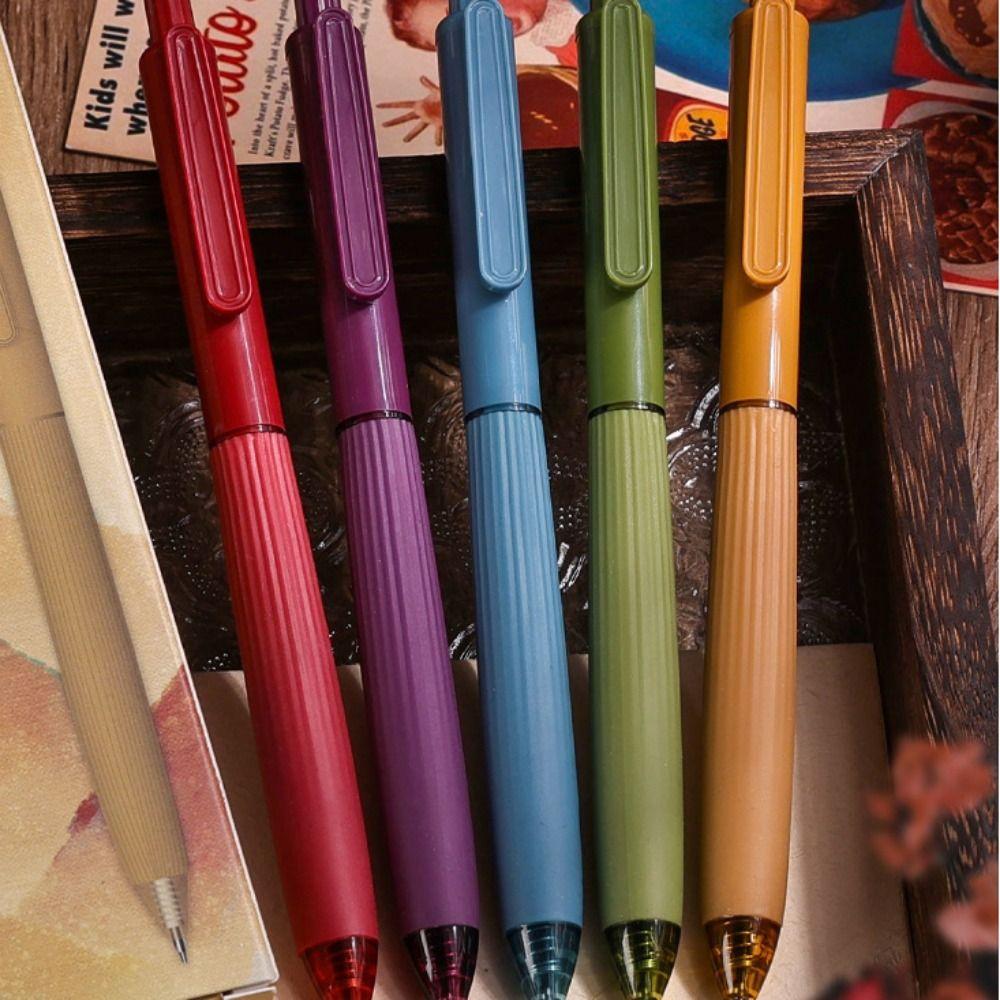 5 pcs ABS Student Writing Pen Multifunction Gel Pen Press Color Ballpoint Pen  Children Party Gifts