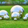 6pcs/set Stainless Steel Ball 32-120mm Mirror Polished Hollow Ball Reflective Garden Ball Scene Decoration Holiday Accessories