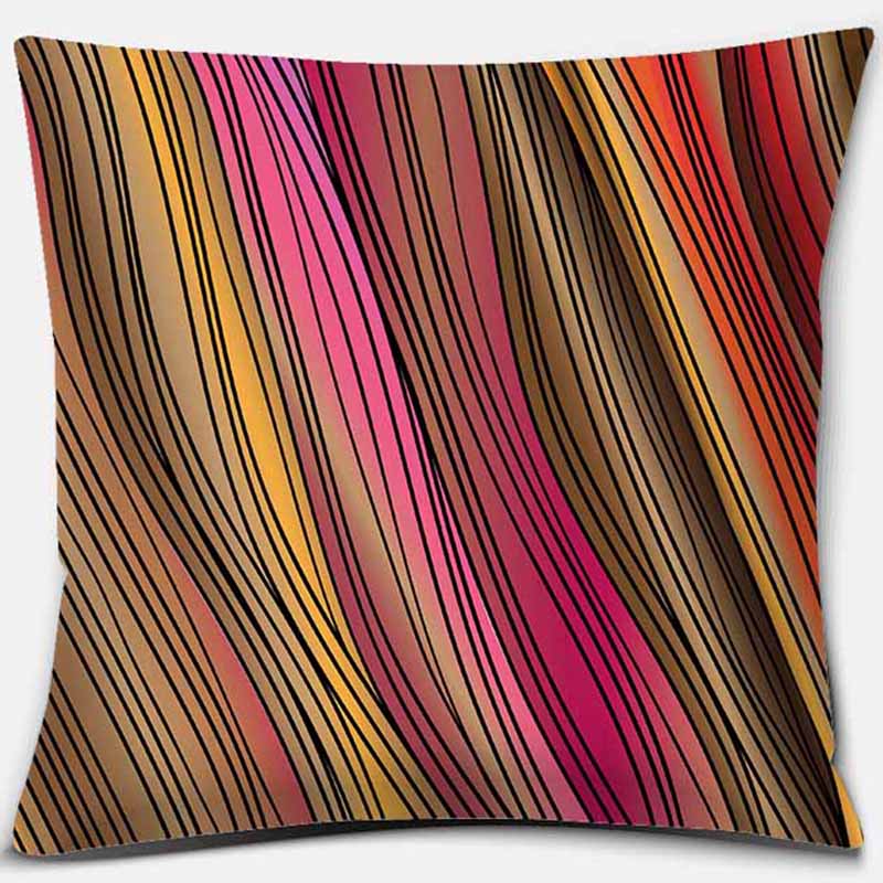 Квадратная наволочка с радужным принтом, украшение для дома, автомобильный чехол для дивана, 45 см * 45 см