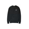 Solid Color Sport Crew Neck Pullover Sweatshirt Men Tops Black AH3935-010