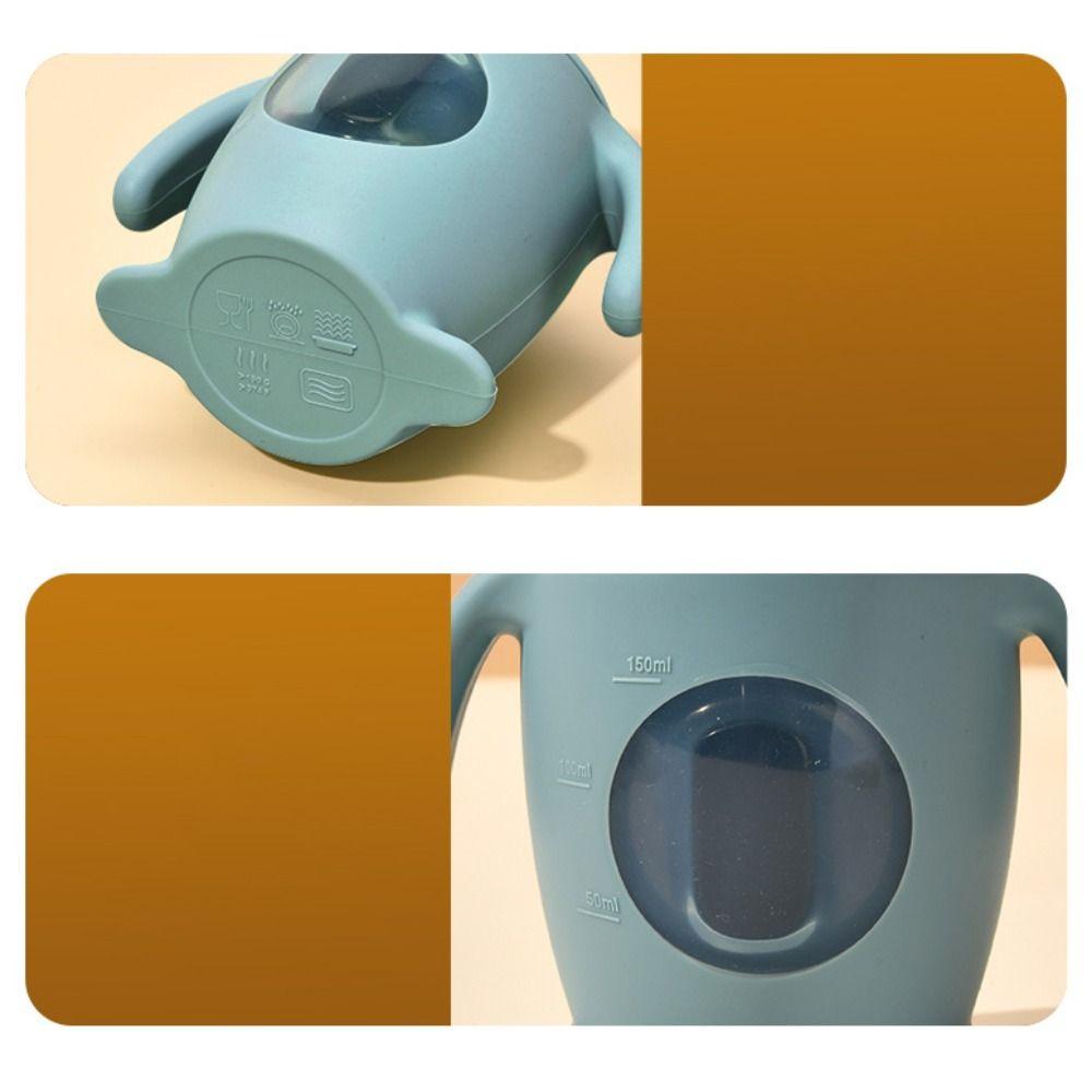 Silicone Baby Silicone Sippy Cup Learning Cup Transparent Cups Fashion Cartoon Water Bottle Baby