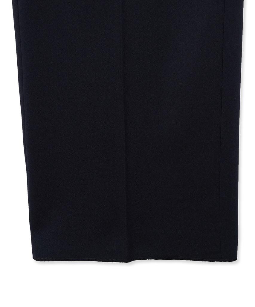 NOIRER Lux Wool Wide Slacks (Navy)
