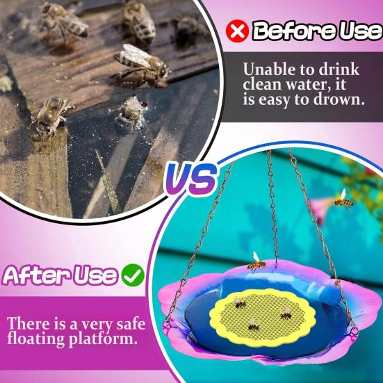 Плавающая станция для поения пчел, поилка для насекомых-бабочек и пчел, для кормления опылителей, ванна для пчел, декор для сада на открытом воздухе