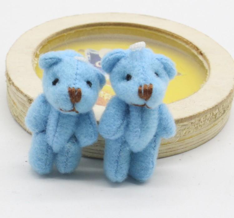 1 шт. 4 см шарнирный медведь мягкая плюшевая игрушка кукла медведь плюшевая игрушка одежда волосы декор плюшевая кукла аксессуары игрушка