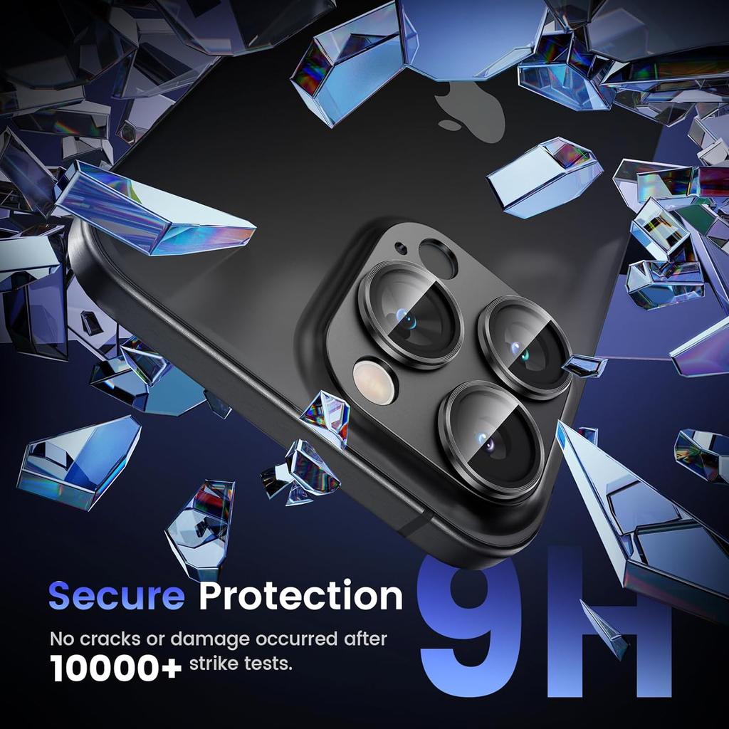 Metal Tempered Glass Cover Camera Screen Protector for Iphone 15 Pro Max 14 Plus 13 Mini 12 11 15Pro 14Pro 13Pro 12Pro Protection Phone Accessories