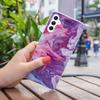 For Samsung Galaxy A54 5G Marble Pattern Phone TPU Case Anti-scratch IMD Phone Cover