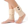 Buttons Crochet Knitted Leg Warmer Thermal Boot Cover New Short Leg Warmers  Autumn Winter
