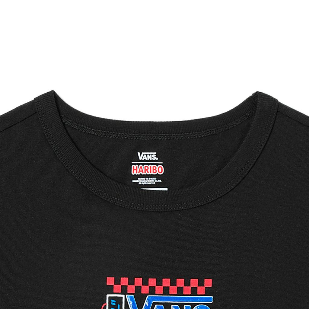 Vans Футболка с коротким рукавом и круглым вырезом с принтом медведя из мультфильма X Haribo, женские топы черного цвета VN00046TBLK