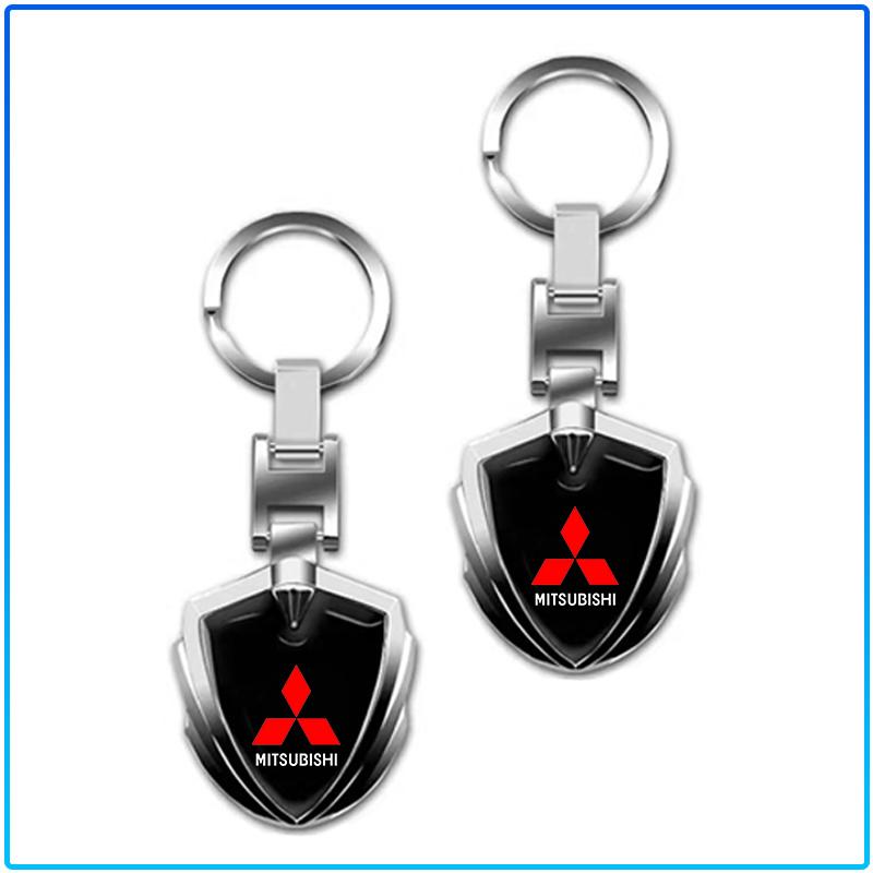 Для Mitsubishi Lancer 7 8 I200 Pajero Montero Sport Outlander ASX Mirage Eclipse Брелок для ключей автомобиля Брелок-подвеска Металлический держатель для брелока Аксессуары