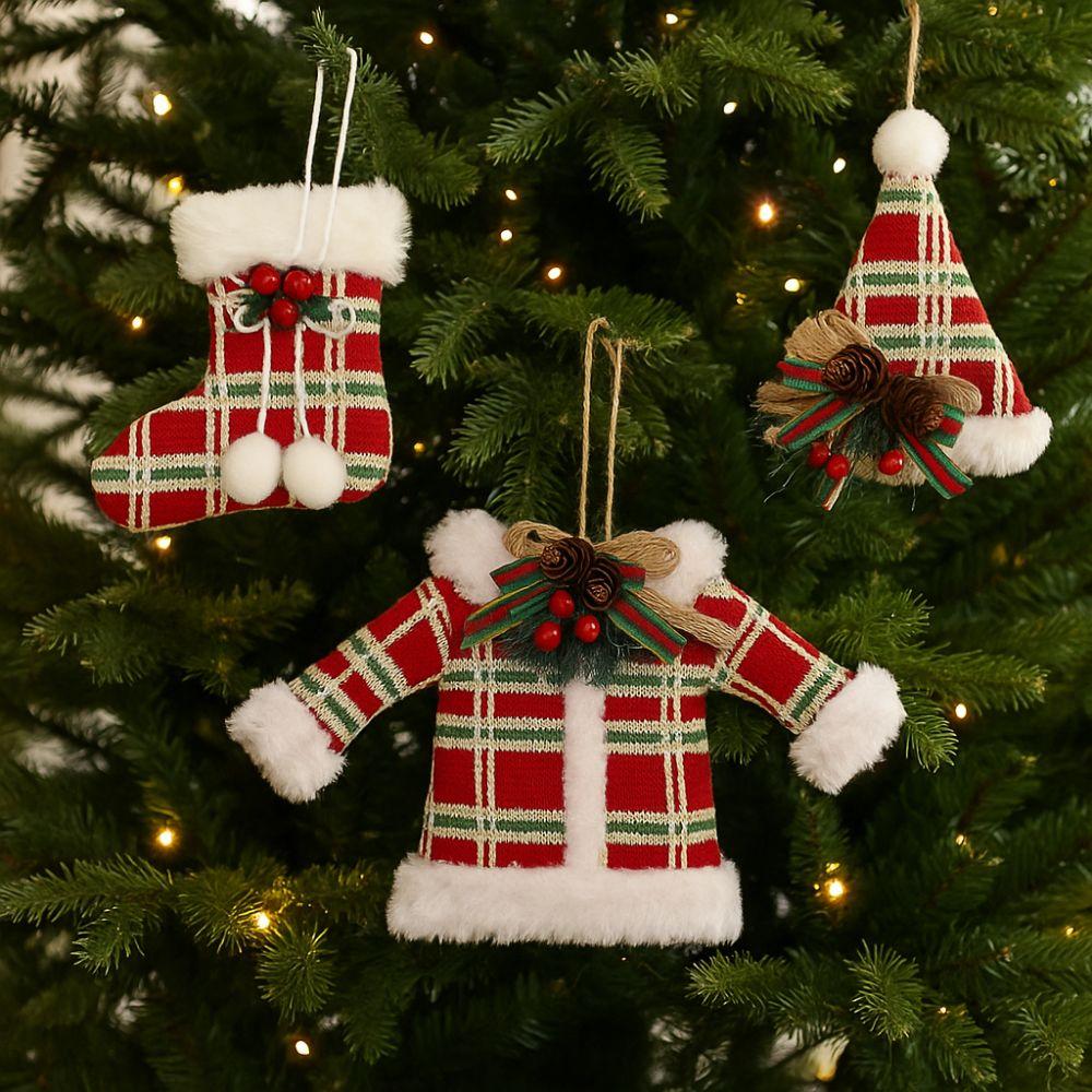 Clothing Christmas Tree Pendant Plush Christmas Decorations Party Favors