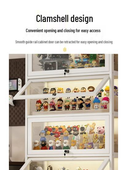 Акриловая стеклянная витрина с замком для игрушек и призов