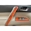 Для Toyota Highlander 2008-2013 Декоративная накладка на внутреннюю панель двери под текстуру персикового дерева 4 шт.