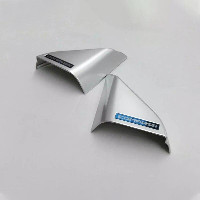 ABS окно автомобиля стойка накладка на стойку рамка наклейка украшение подходит для Jeep Compass 2017 2018 аксессуары для интерьера