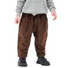 Volunboy Corduroy Pants for Kids and Long Stylish Tapered Pants for Boys and Loose Sizes Size Babies, Pants, Girls, Fit, Casual, 90-130cm (Brown, 100)