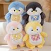 Same Style Penguin Cub Doll Plush Toy Cute Bib Little Penguin Rag Doll Pillow Girl Birthday Gift