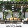 3/6/9Pcs Wind Chime Pendant Outdoor Decoration Birdproofing Shiny Bird Protection Solution Windmill Reflectors