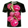 Summer Fruit Vegetable 3D Printed T-Shirts Fashion Oversized Short Sleeved Men's and  Women's Unisex T-shirts