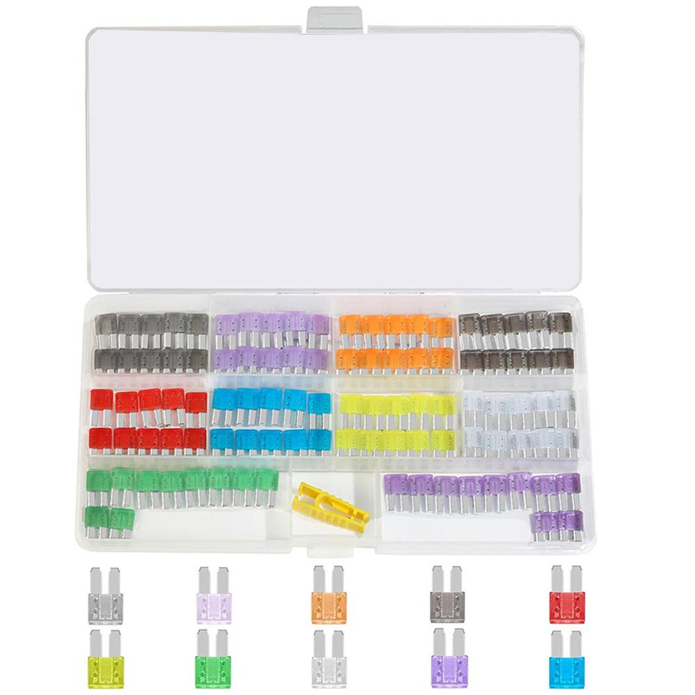 Micro 2 Blade Fuse ATR/APT Micro2 Fuse ATR/APT Blade Fuse Kit for Car Boat Truck SUV Automotive Replacement Fuses (100 PCS) Fuse Holders1