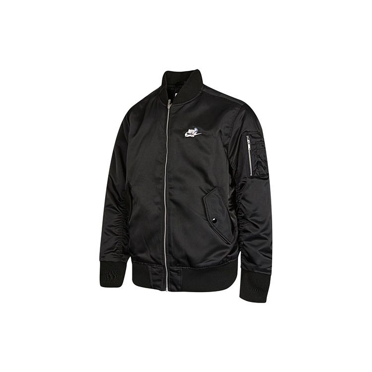 Nike Повседневная спортивная хлопковая куртка с длинным рукавом, мужская верхняя одежда, черная DD6506-010