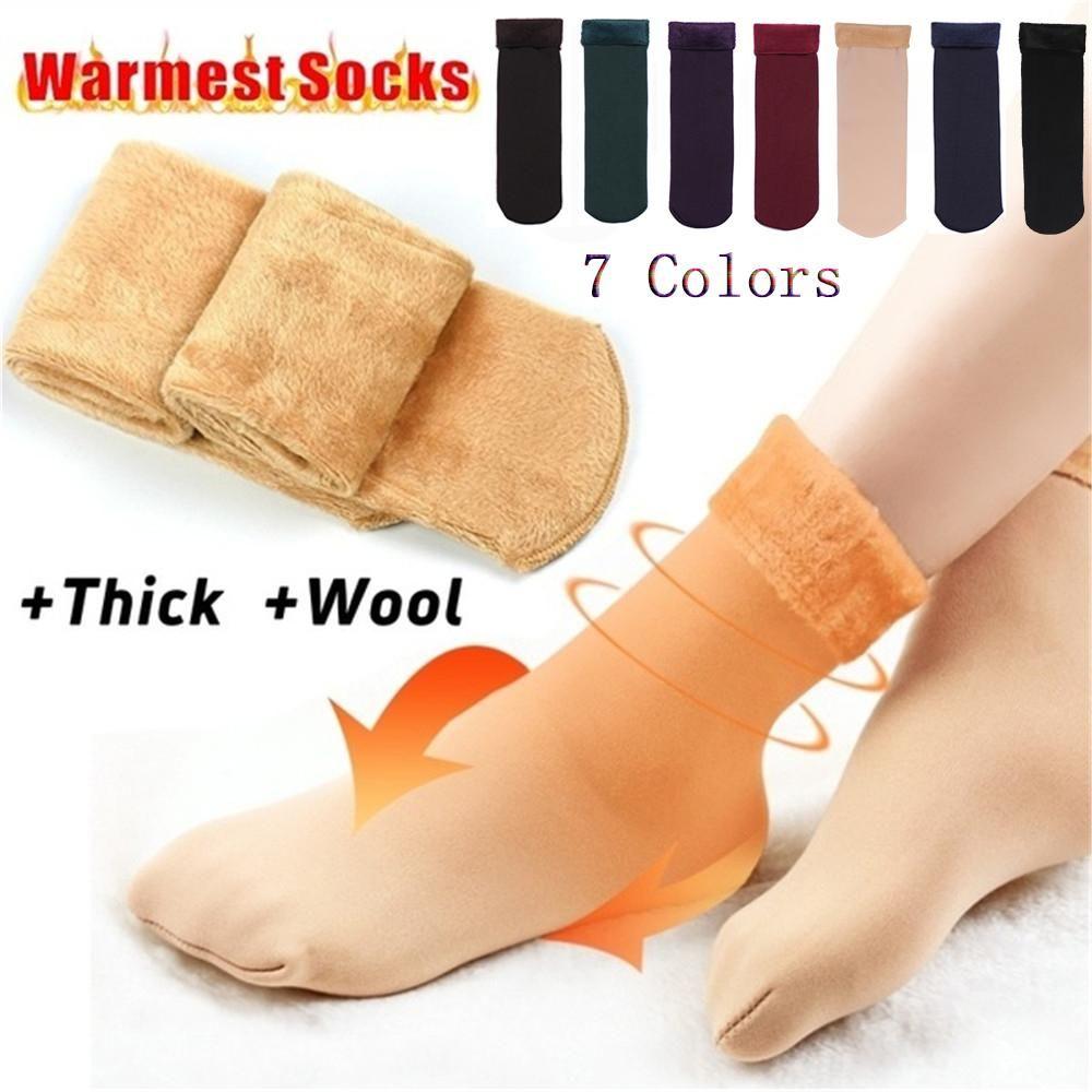 Unisex Snow Boots Casual Velvet Sleeping Warm Hosiery Home Floor Socks Snow Socks