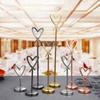 1Pc Dining Table Card Wedding Celebration Wedding Number Folder European Style Heart Shaped Practical Business Card Holder