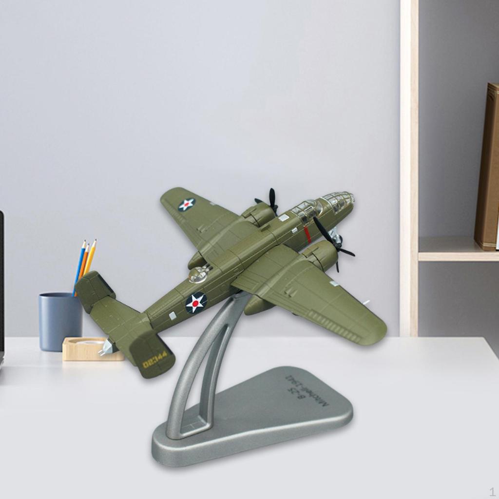 1:144 Fighter Model Toy with Base Collectibles Attack Plane Simulated Airplane for