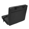 Folding Stadium Seat Cushion with Back Support Portable Handle Bleacher Cushion for Outdoor Black
