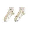 Warm Cute Short Tube Socks Sweet Bow Japanese Women's Socks Low Cut Dot Floral Socks Holiday Gifts