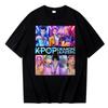 Kpop Охотники на демонов Saja Boys Футболка Харадзюку Женская Девушка Huntrix Круглый вырез Летняя рубашка Подарок для фанатов