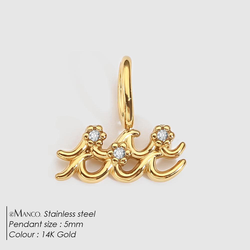 eManco Stainless Steel Star Zodiac Sign 12 Constellation Pendant Accessories for Necklace Women Man Jewelry Gifts