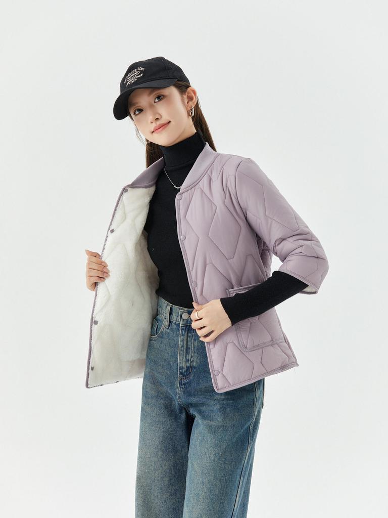 Женская легкая теплая хлопковая подкладка с рукавом семь восьмых Женская домашняя хлопковая одежда Хлопковая одежда с наполнителем Можно носить поверх топа 2509