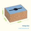 Eco-Friendly Cork Tissue Box - High-End, Odor-Free, Magnetic Closure, Light Luxury Design for Restaurants
