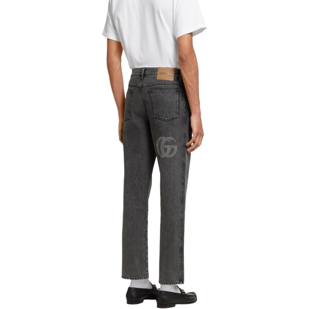 GUCCI Logo Detailed Slim Fit Denim Jeans 815642-XDDCC-1130