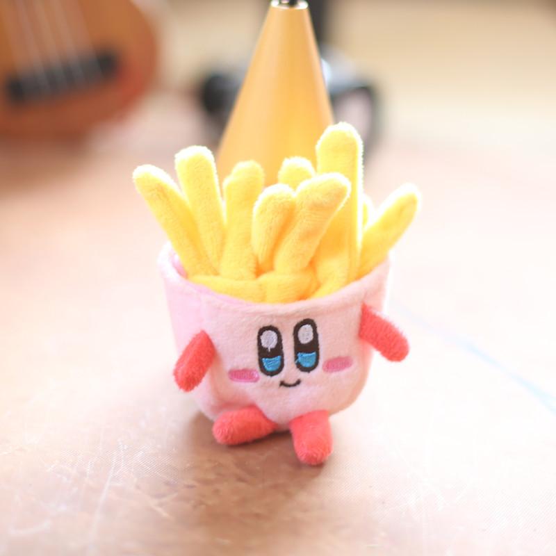 Cute Star Kabi French Fries Small Pendant Plush Toy Doll Cartoon School Bag Hanging Keychain