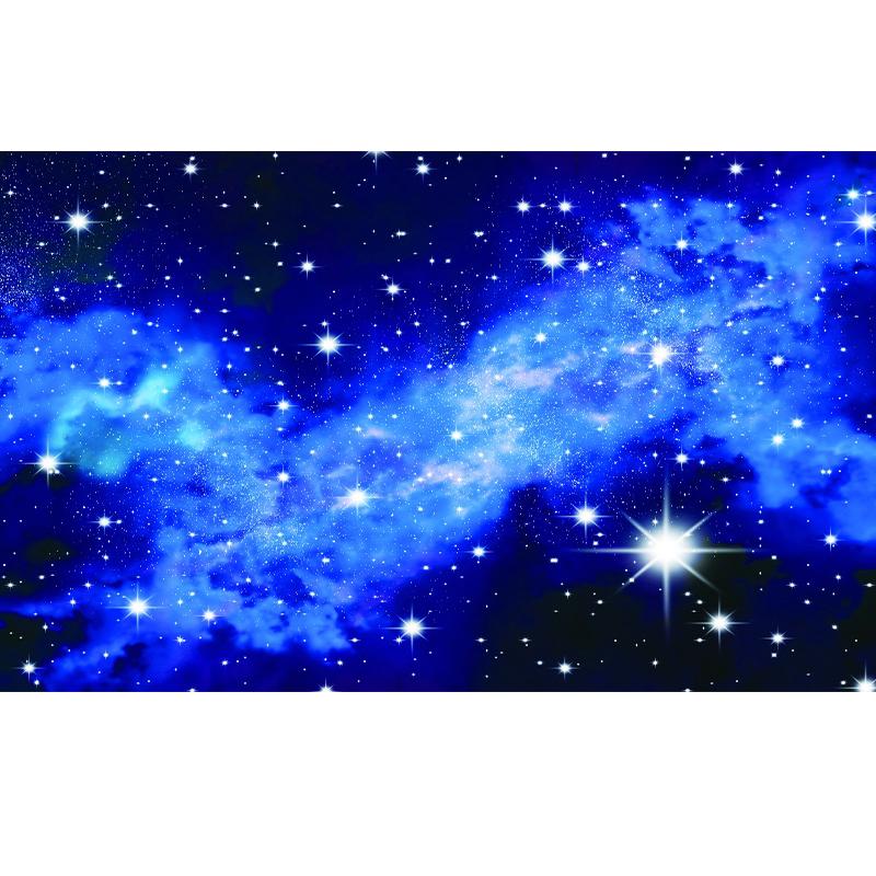 Вселенная Звездное Небо Потолок Настенная Роспись 3D Голубая Галактика Обои Для Гостиной Спальни Настенная Роспись Домашнего Декора