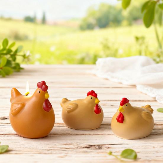 3D Форма Силиконовая Петух Курица DIY Пасхальная Свеча Гипсовая Форма для Поделок Гибкая Многоразовая Форма для Поделок из Смолы Мыла & Декора Дома