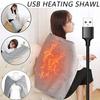 Electric Heating Blanket 5V Low Voltage USB Charging Quickly Heated Warm Shawl Winter Cape Pad
