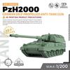 SSMODEL1/200 Military Model Kit German PzH2000 Self-Propelled Anti-Tank Gun