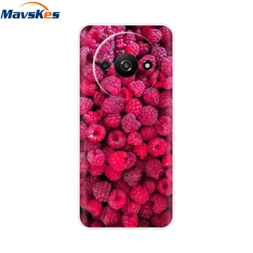 For Xiaomi Redmi A3 2024 Case Transparent Cute Soft Silicone TPU Coque Funda For RedmiA3 A 3 4G Phone Cover Clear Capa 6.71''