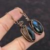 Labradorite Earring Copper Wire Wrapped Earrings Handmade Copper Jewelry Genuine Gemstone Earring Wire Wrapped Jewelry Special Occasion Gift